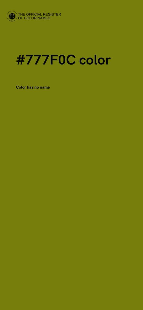 #777F0C color image