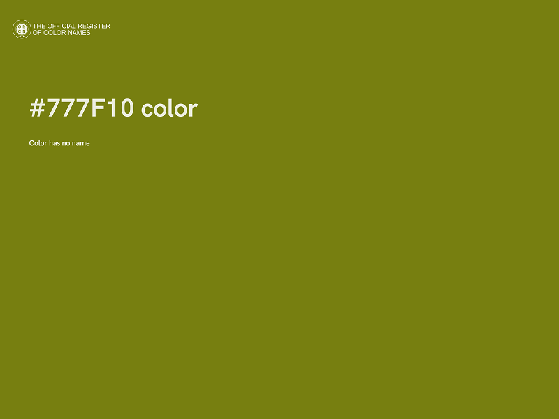 #777F10 color image