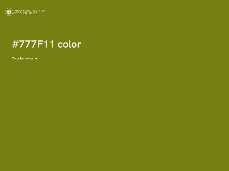 #777F11 color image