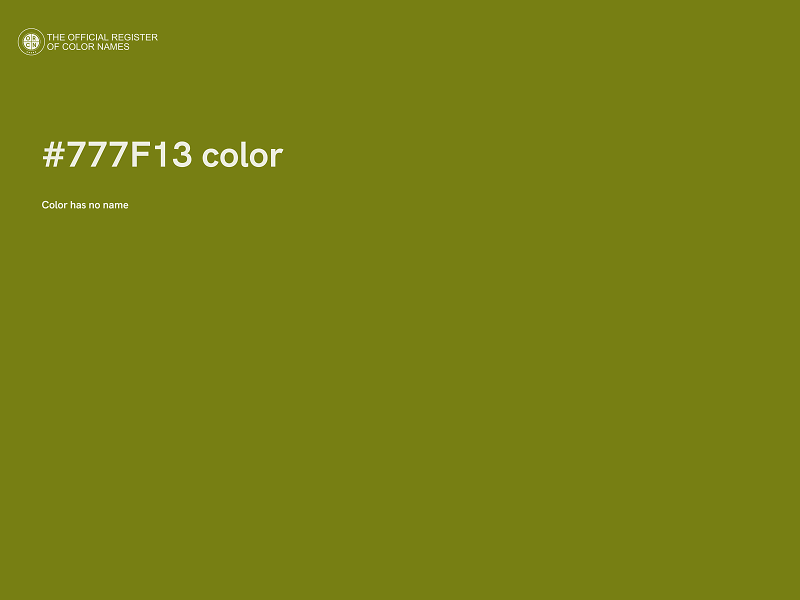 #777F13 color image