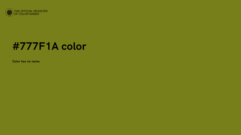 #777F1A color image