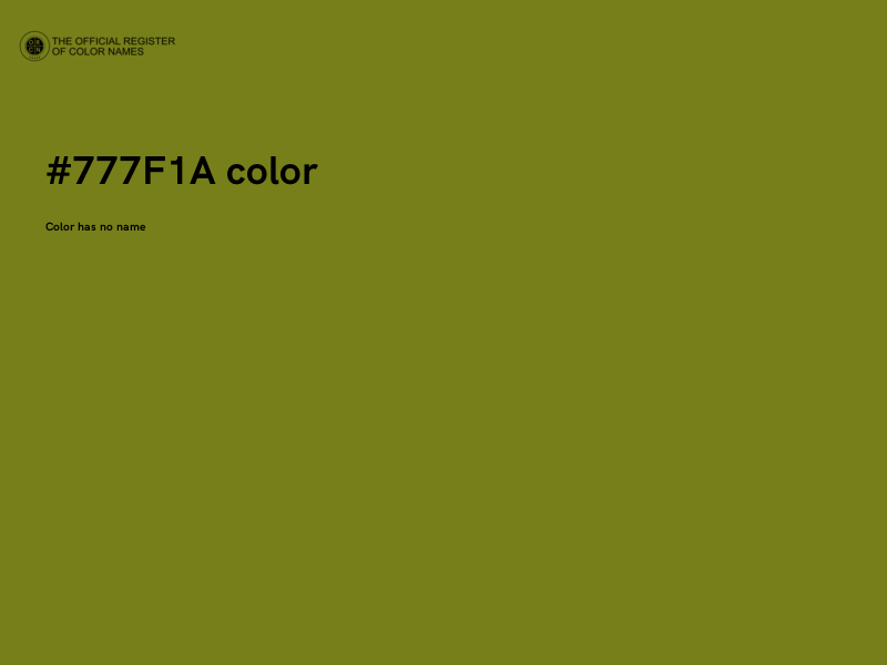 #777F1A color image