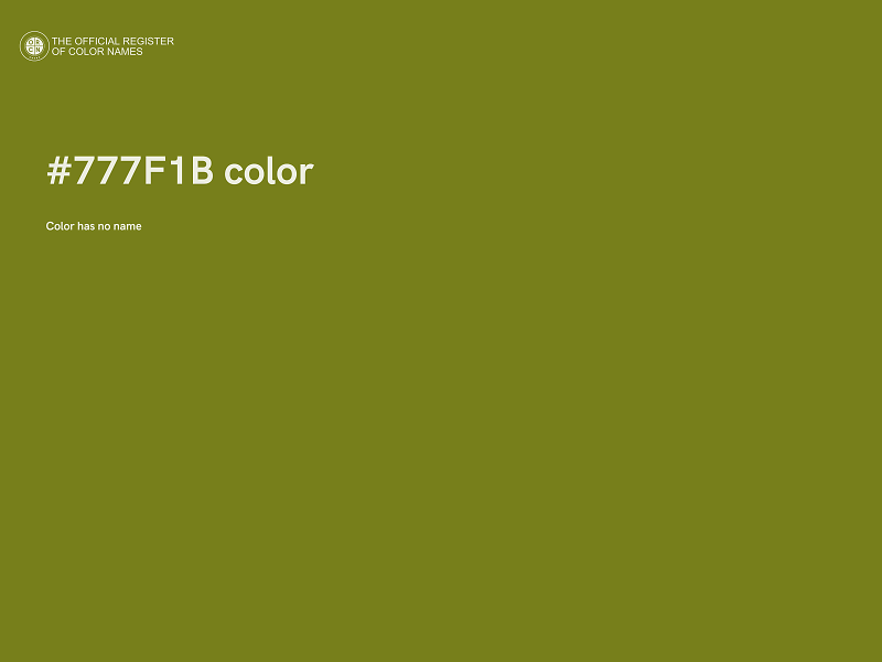 #777F1B color image