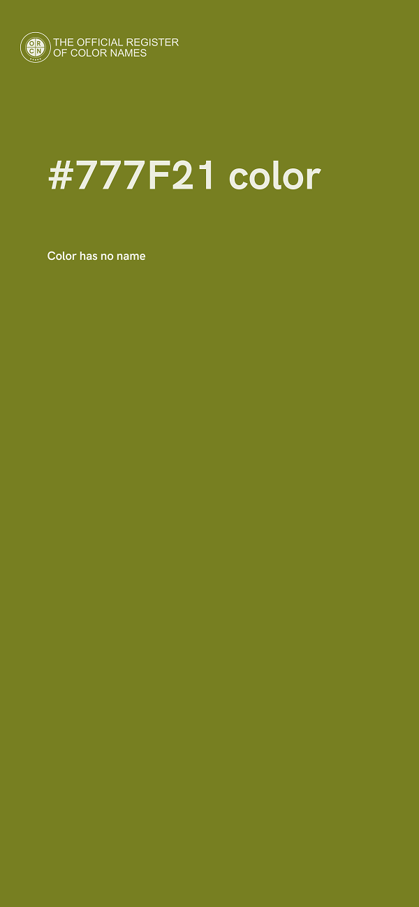 #777F21 color image