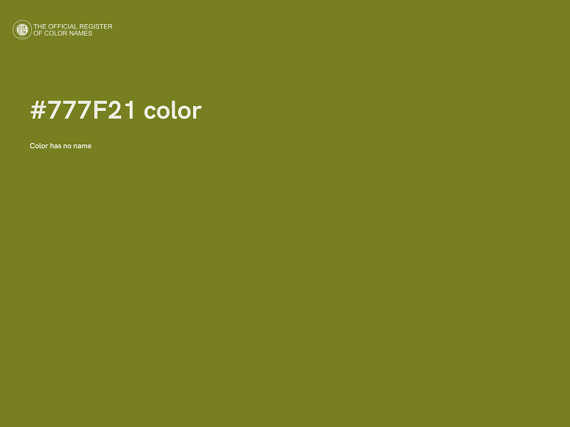 #777F21 color image