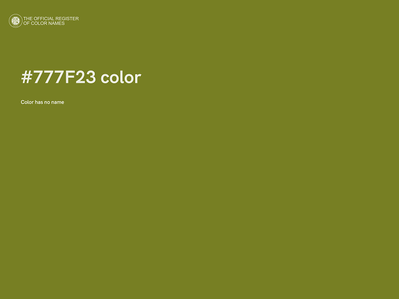 #777F23 color image