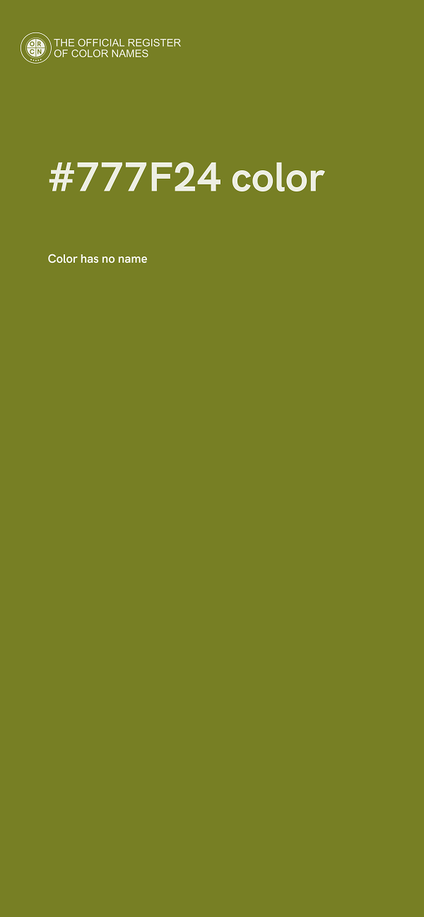 #777F24 color image