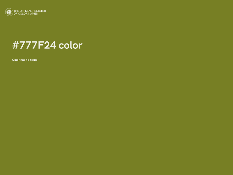 #777F24 color image