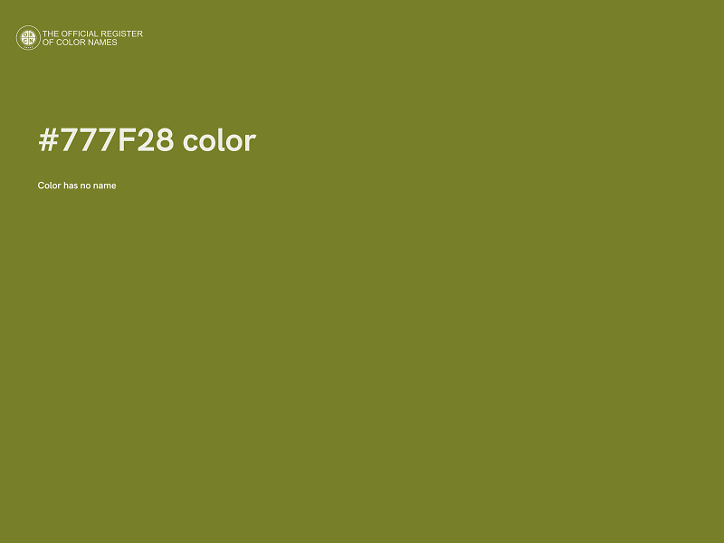 #777F28 color image