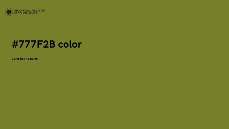 #777F2B color image