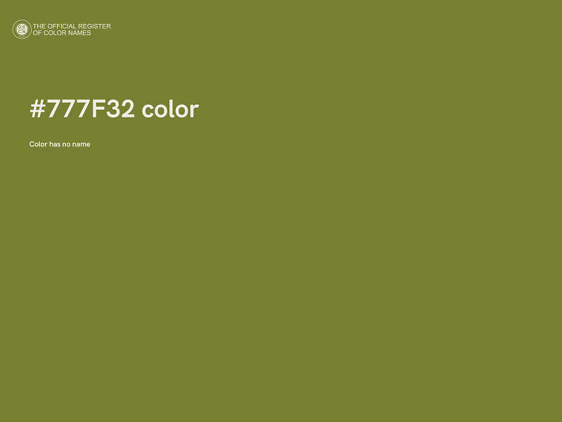 #777F32 color image