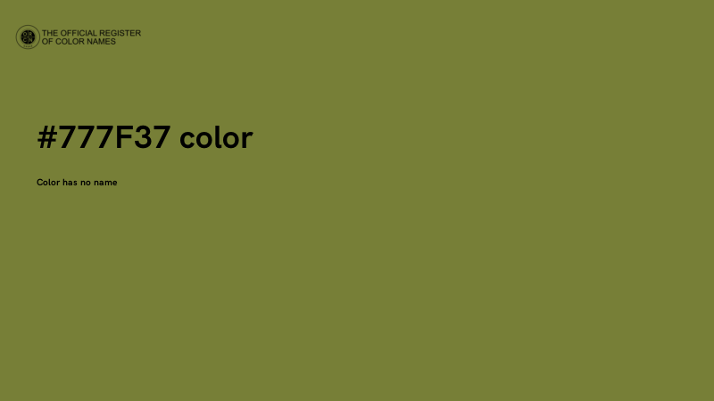 #777F37 color image