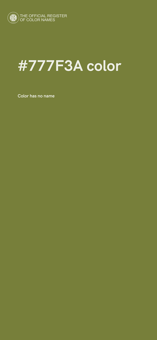 #777F3A color image
