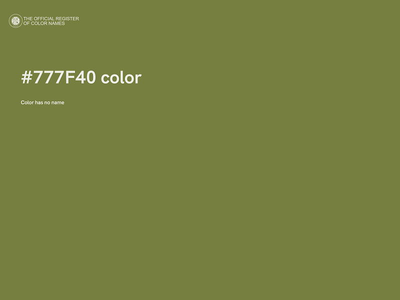 #777F40 color image