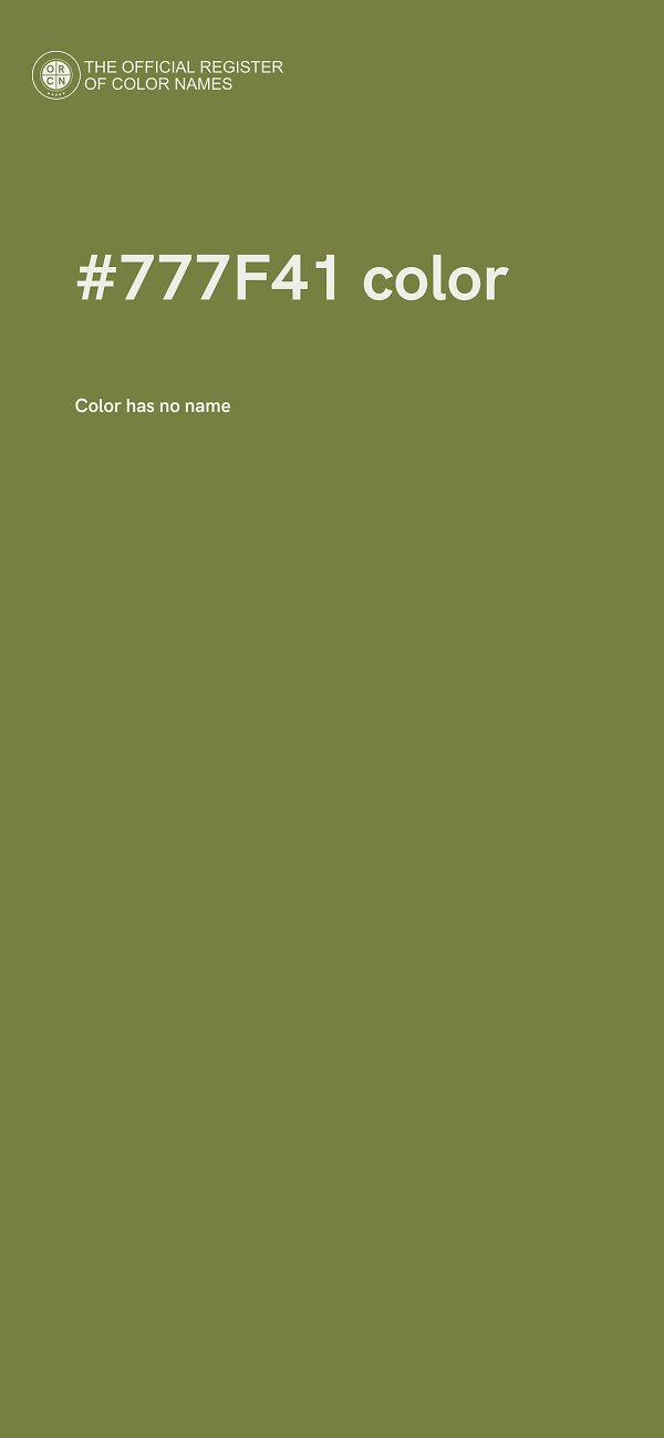 #777F41 color image