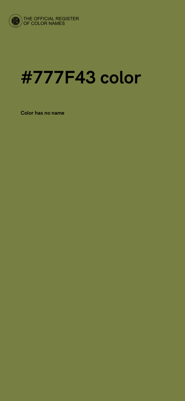 #777F43 color image