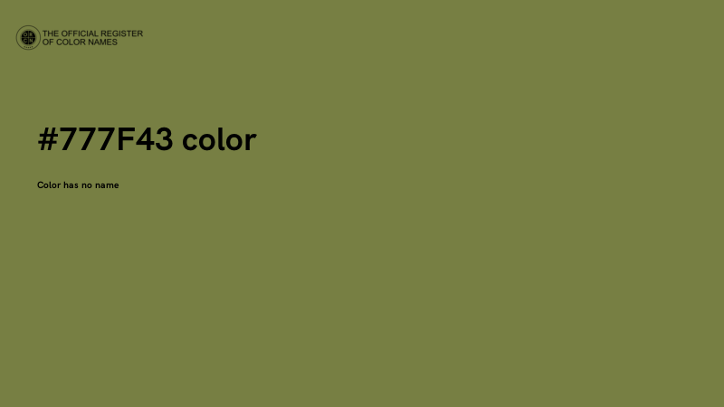 #777F43 color image