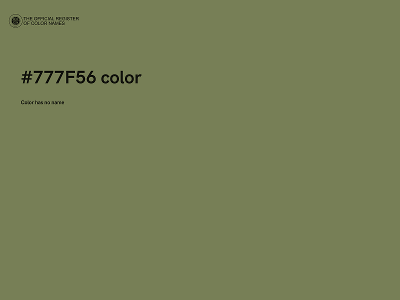 #777F56 color image