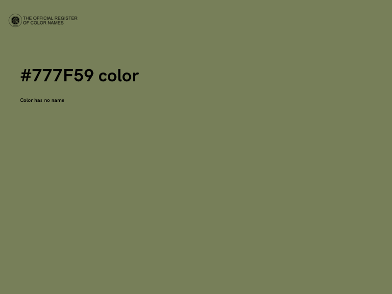 #777F59 color image