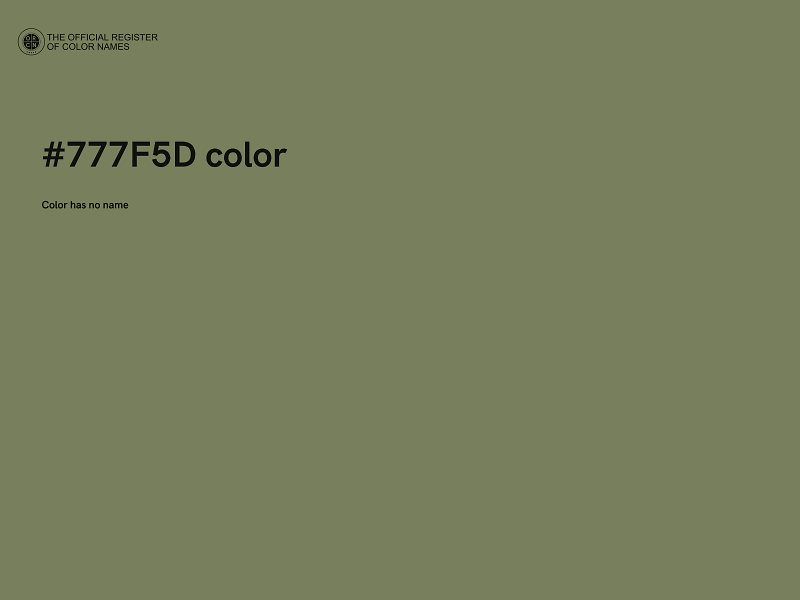 #777F5D color image