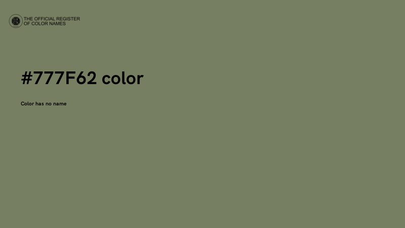 #777F62 color image