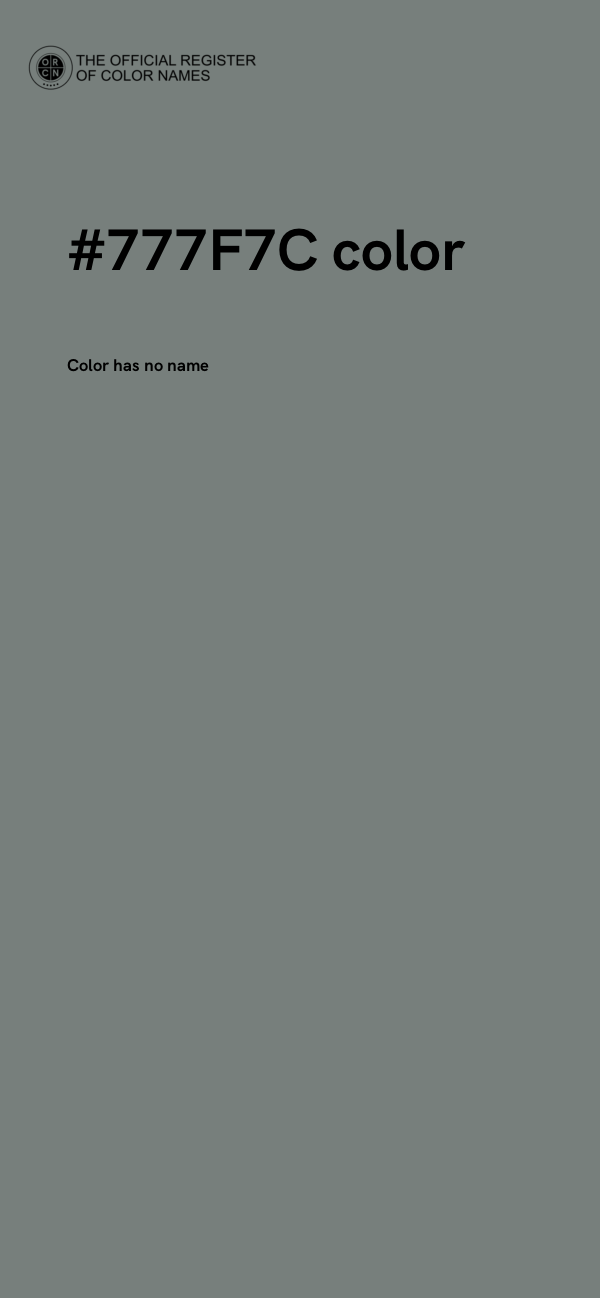#777F7C color image
