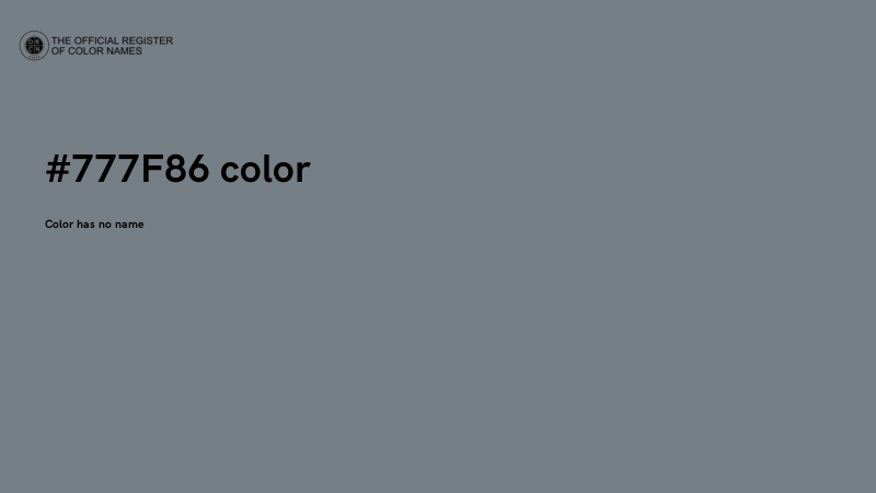 #777F86 color image
