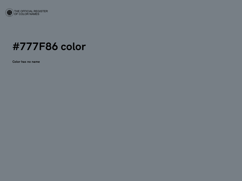 #777F86 color image