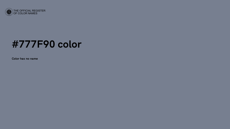#777F90 color image