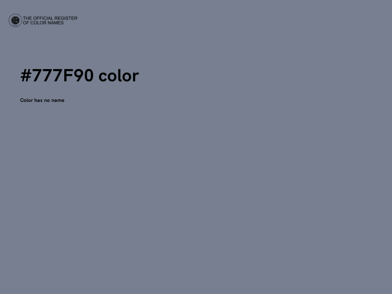 #777F90 color image