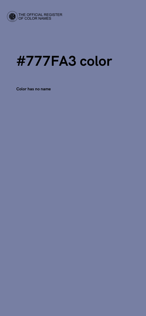 #777FA3 color image