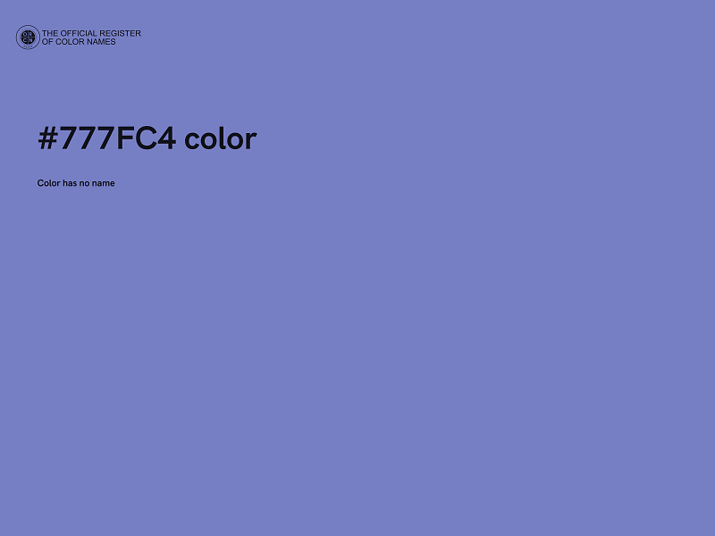#777FC4 color image