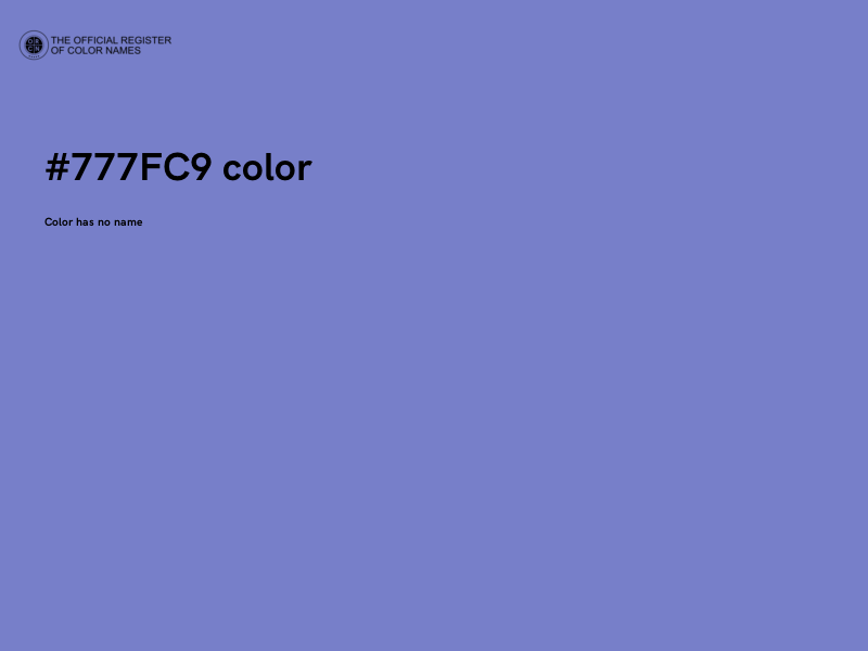 #777FC9 color image