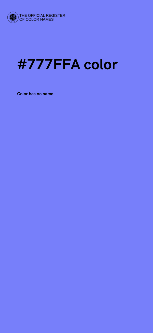 #777FFA color image