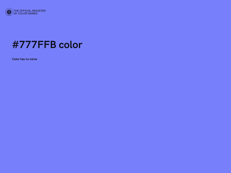 #777FFB color image