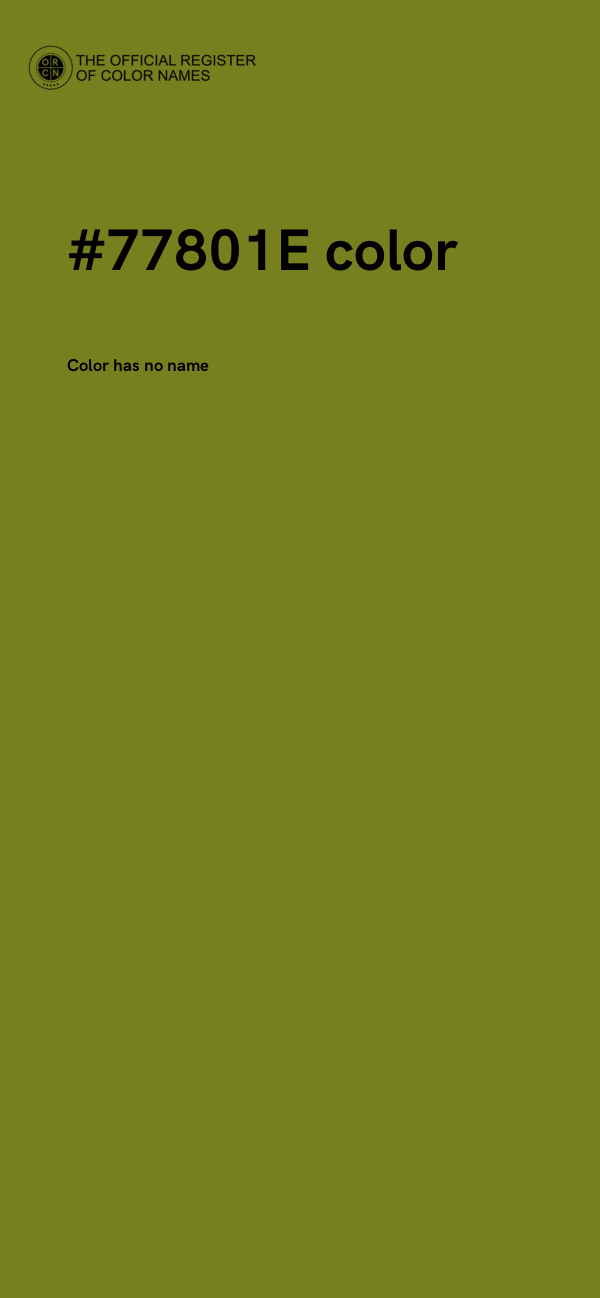 #77801E color image