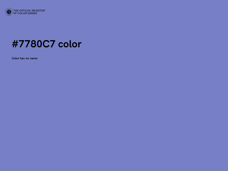 #7780C7 color image