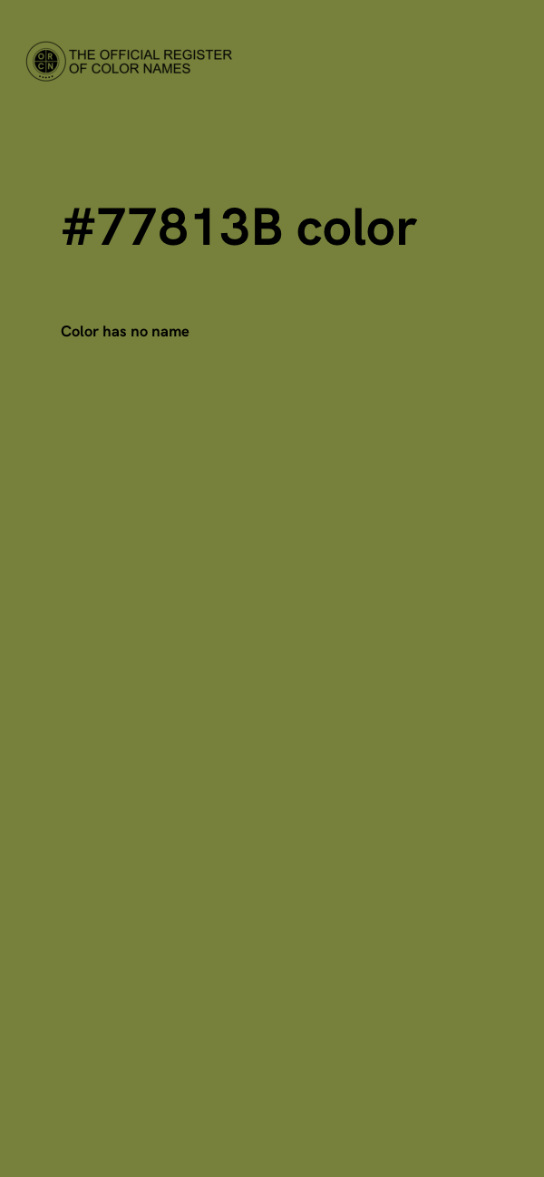 #77813B color image