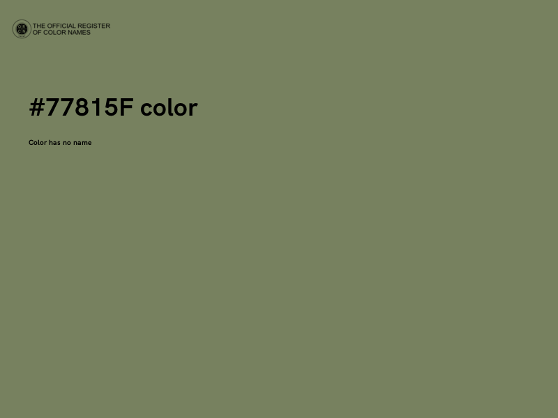 #77815F color image