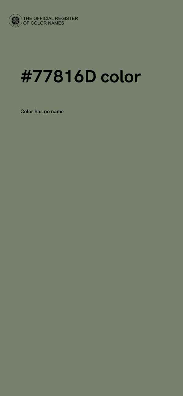 #77816D color image