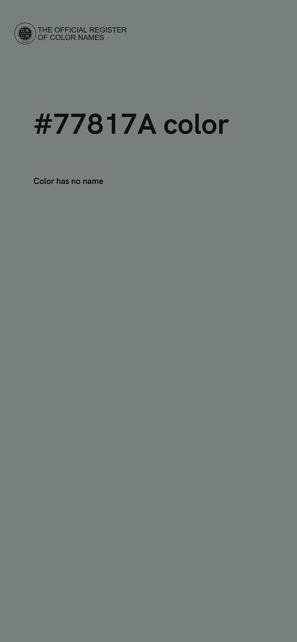 #77817A color image