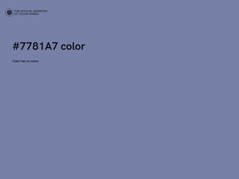 #7781A7 color image