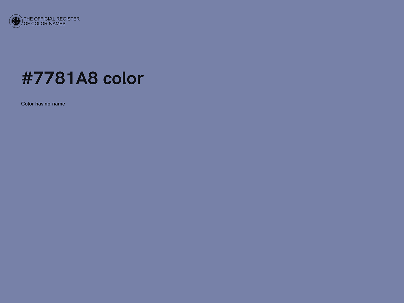 #7781A8 color image