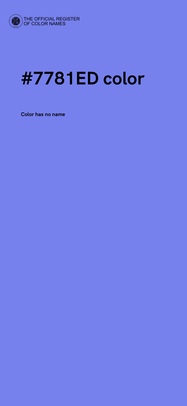 #7781ED color image