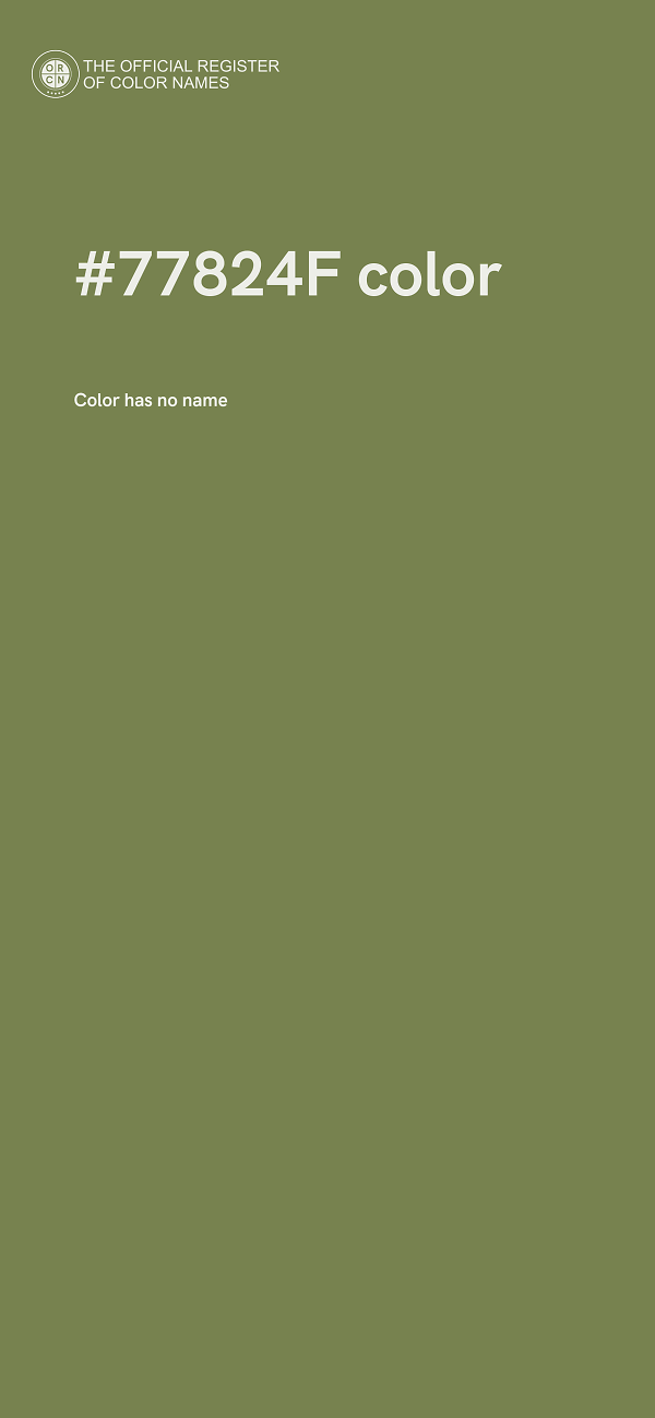 #77824F color image