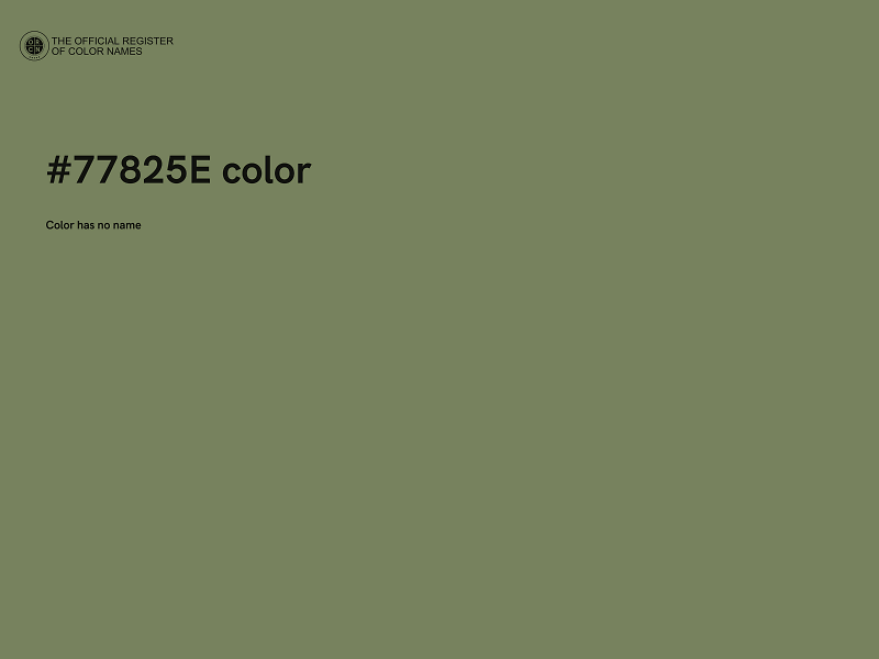 #77825E color image