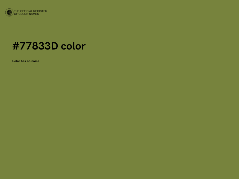 #77833D color image