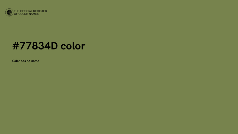 #77834D color image
