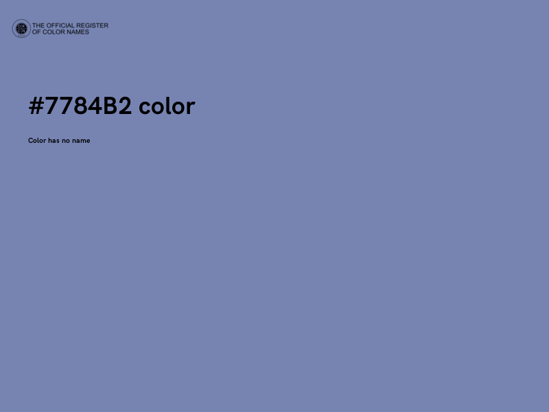 #7784B2 color image