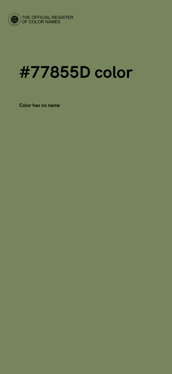 #77855D color image